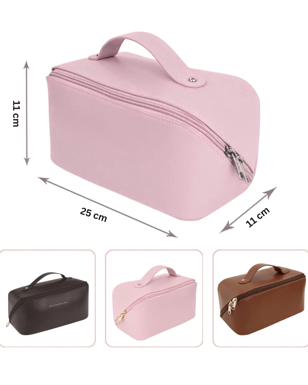 Large Capacity Travel Makeup Organizer Pouch – Cosmetic Storage Bag