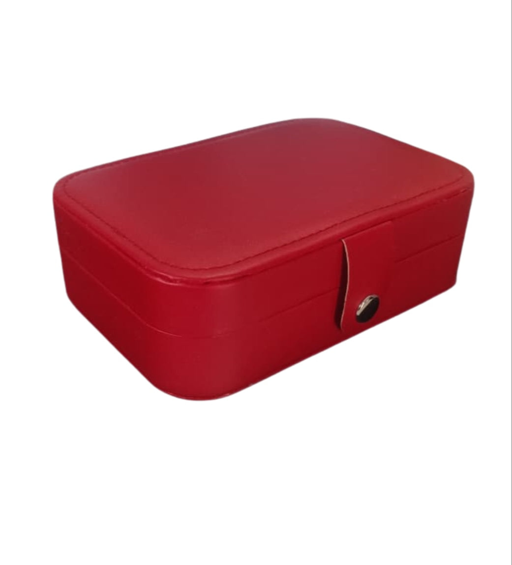 Portable Travel Jewelry Organizer Box – Necklace, Ring & Earring Storage Case
