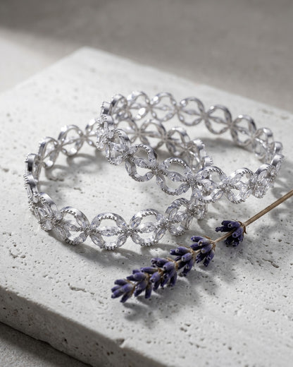 Silver Star Zircon Stone Designer Bangles (Set of 2) | Premium Quality | American Diamond | Party wear