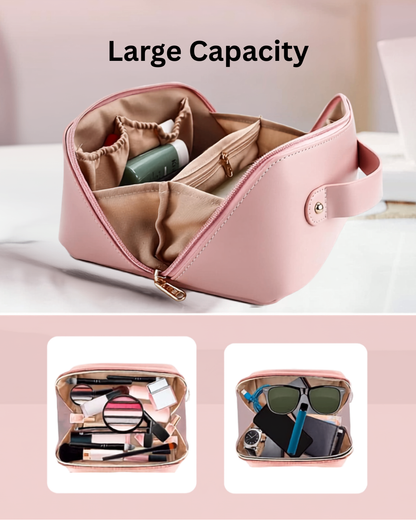 Large Capacity Travel Makeup Organizer Pouch – Cosmetic Storage Bag
