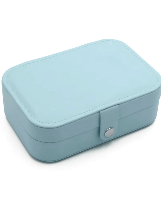 Portable Travel Jewelry Organizer Box – Necklace, Ring & Earring Storage Case
