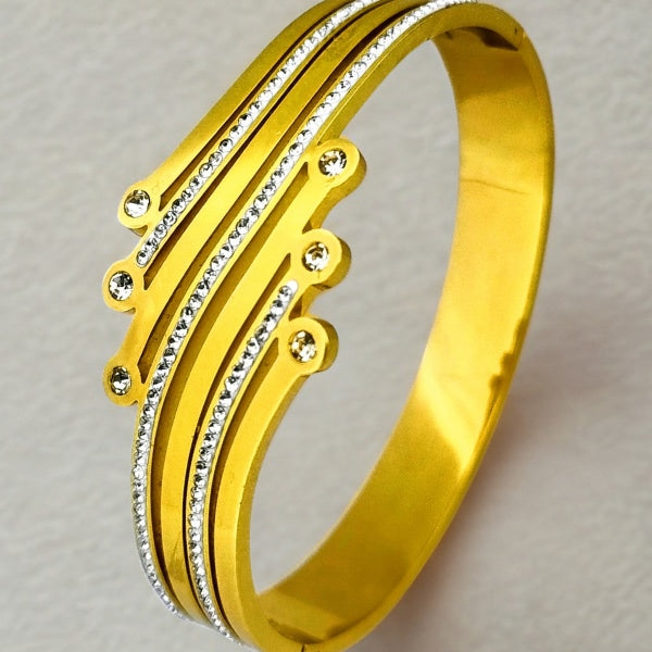 Galaxy bracelet | Stainless Steel Gold Plated | Women Anti-tarnish bracelet | Kada Bracelet | TE/GPK/2510/001