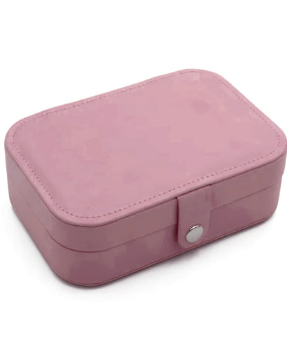Portable Travel Jewelry Organizer Box – Necklace, Ring & Earring Storage Case