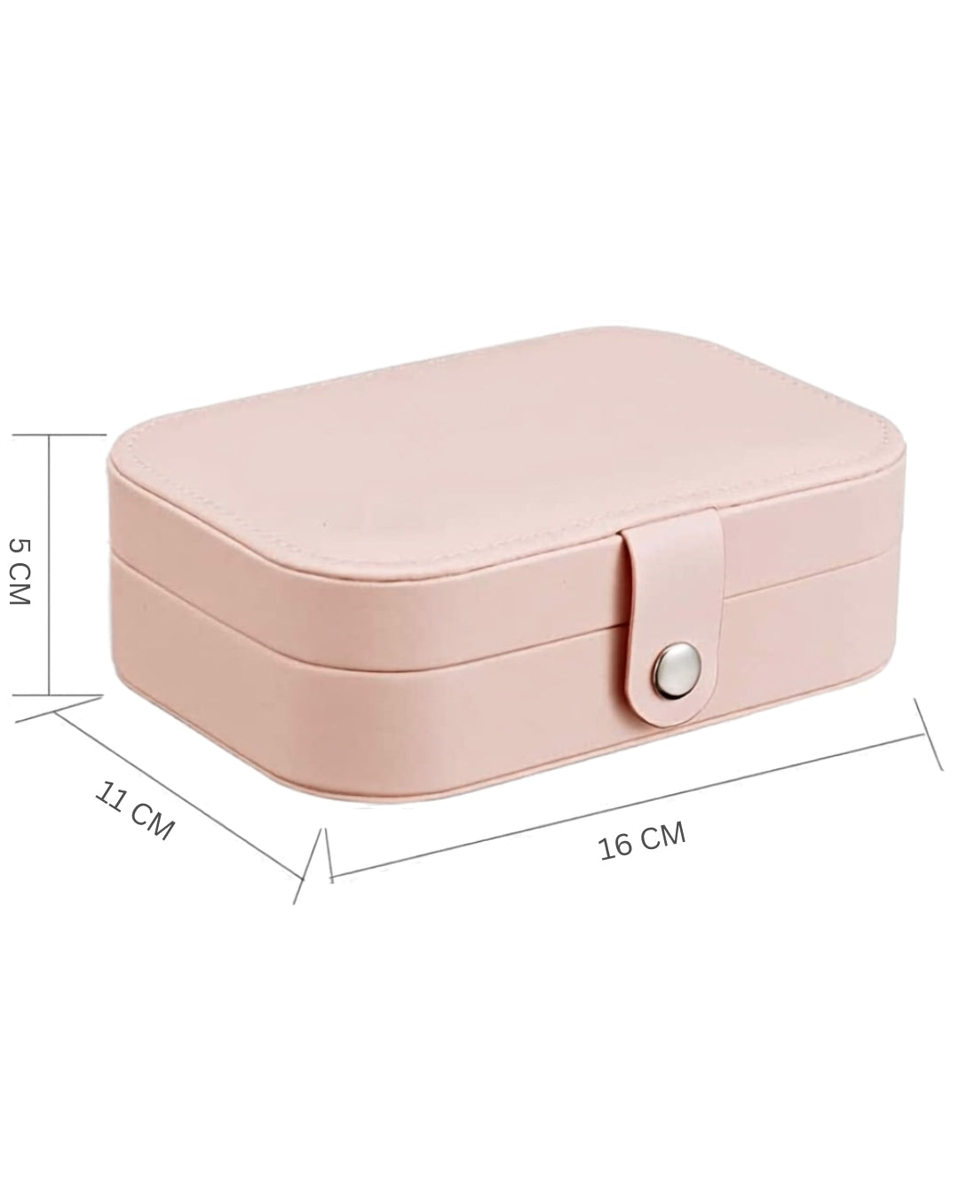 Portable Travel Jewelry Organizer Box – Necklace, Ring & Earring Storage Case