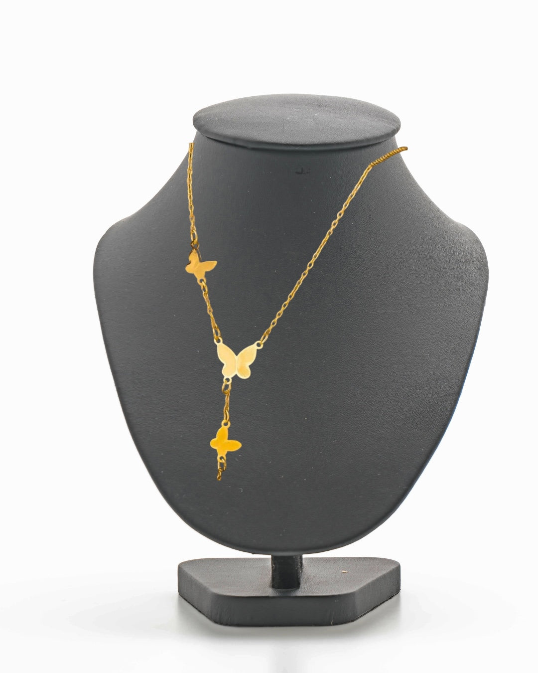 Butterfly Drop Necklace | Stainless Steel Gold Plated | Anti-tarnish Necklace | Daily wear