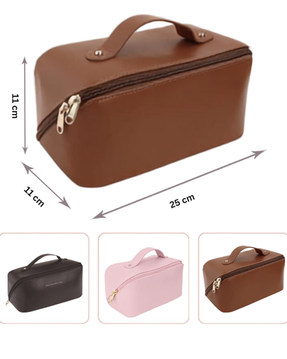 Large Capacity Travel Makeup Organizer Pouch – Cosmetic Storage Bag