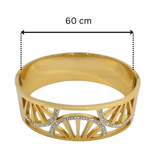 Sunrise Bracelet | Stainless Steel Gold Plated | Women Anti-tarnish bracelet | Kada Bracelet | TE/GPK/2510/003