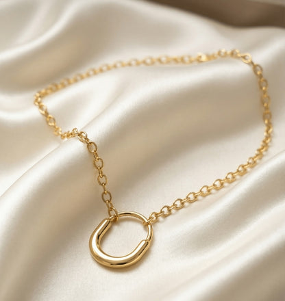 Gold Plated Oval Link Chain Necklace for Women | Stainless Steel Gold Plated | Anti-tarnish Necklace | Daily wear | TE-GPC-0511-030