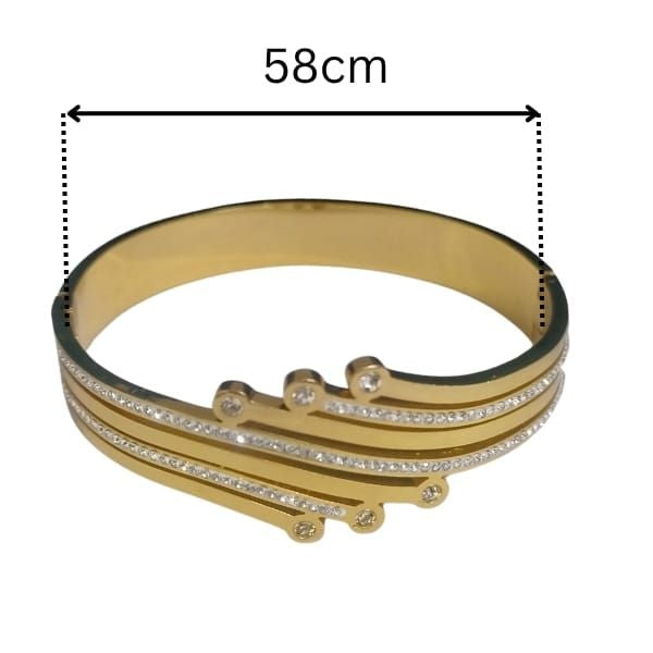Galaxy bracelet | Stainless Steel Gold Plated | Women Anti-tarnish bracelet | Kada Bracelet | TE/GPK/2510/001