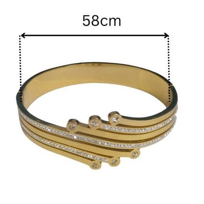 Galaxy bracelet | Stainless Steel Gold Plated | Women Anti-tarnish bracelet | Kada Bracelet | TE/GPK/2510/001