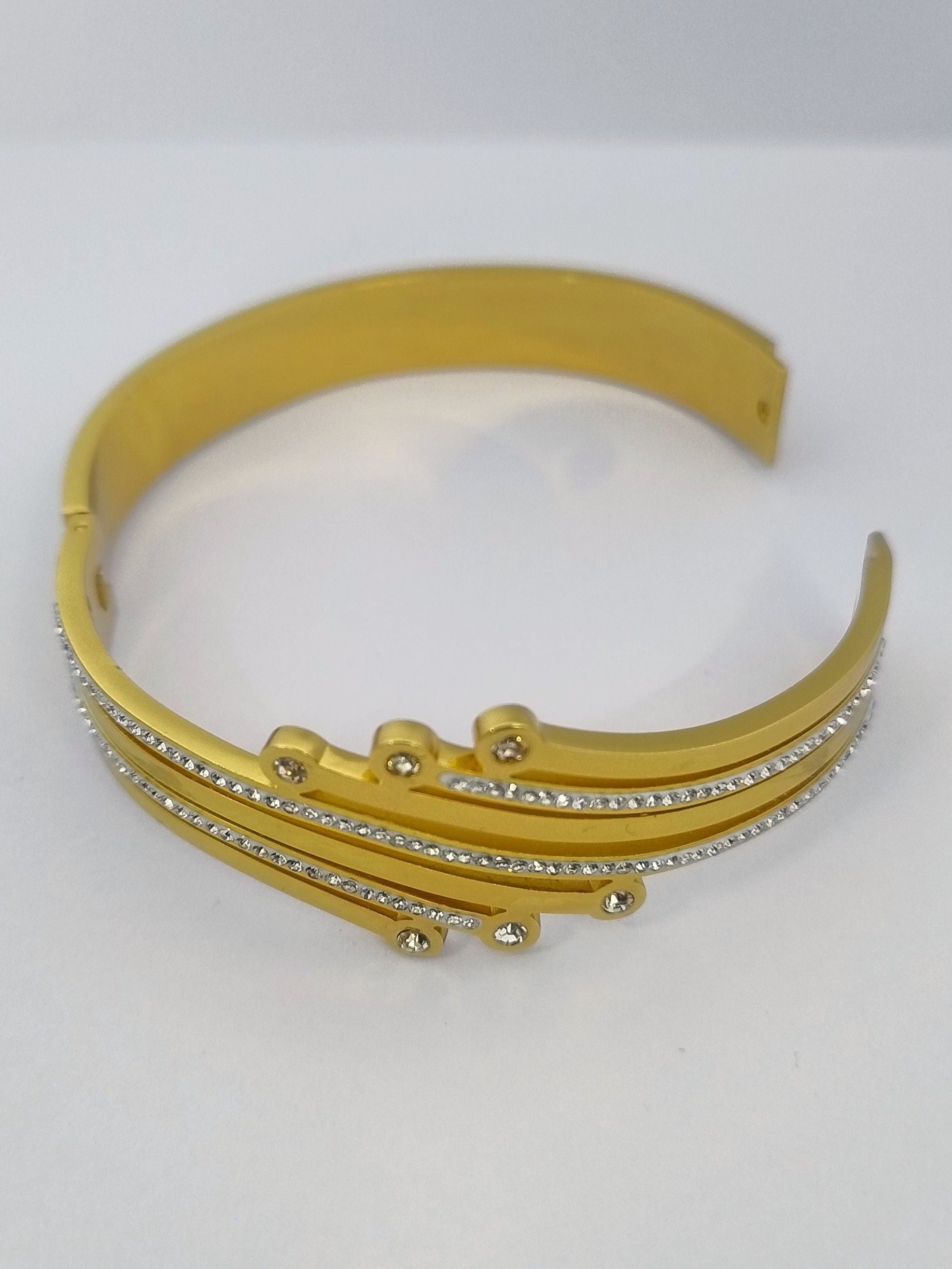 Galaxy bracelet | Stainless Steel Gold Plated | Women Anti-tarnish bracelet | Kada Bracelet | TE/GPK/2510/001
