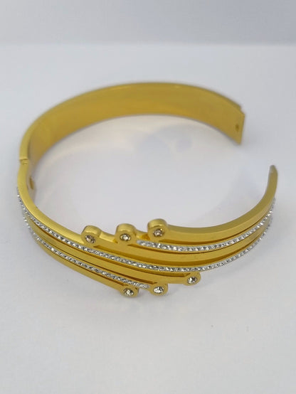 Galaxy bracelet | Stainless Steel Gold Plated | Women Anti-tarnish bracelet | Kada Bracelet | TE/GPK/2510/001