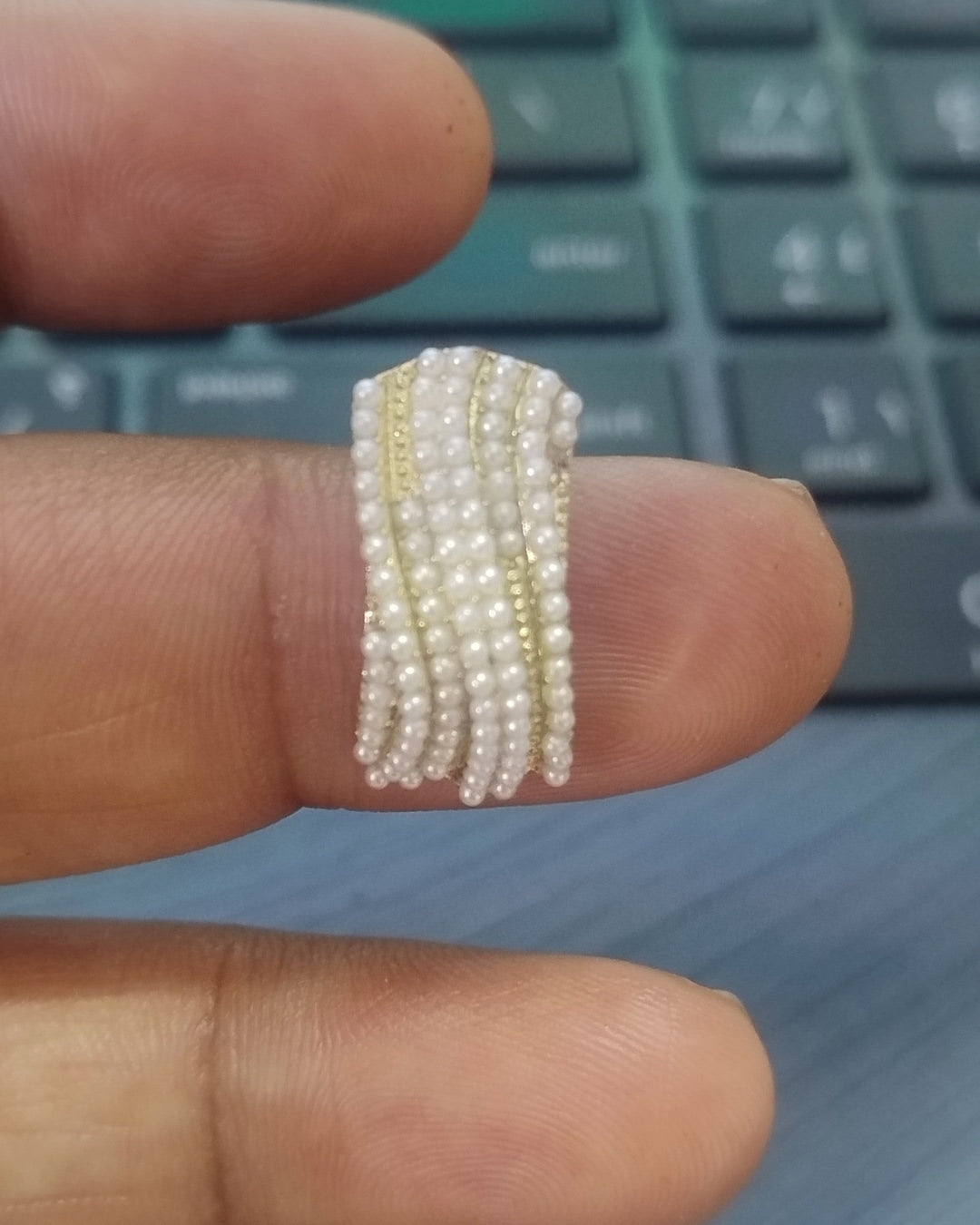 Tiny Pearl Cluster Earrings